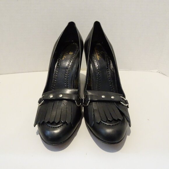 Brooks Brothers Classic Black Leather Heels - Picture 2 of 6